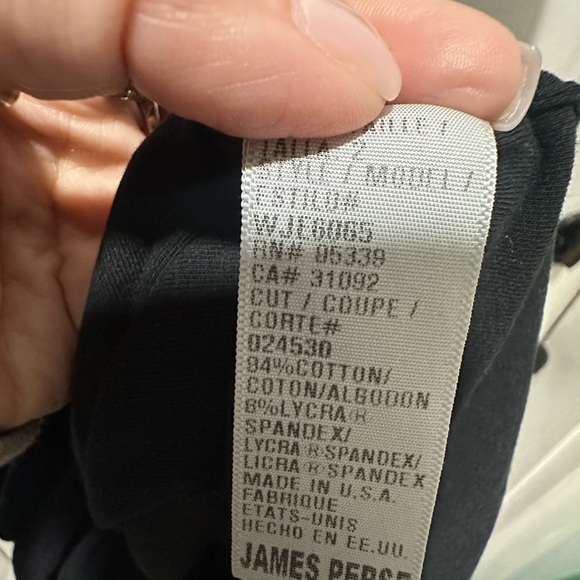 James Perse V-Neck Bodycon Dress Black Size 2 Size Small - Picture 2 of 6